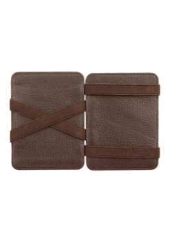 Men's Pebble Grain Leather Magic Wallet With RFID Blocking 17 Men's Pebble Grain Leather Magic Wallet With RFID Blocking -Dents Luxury Accessories Sales 23 5546BrownTan2