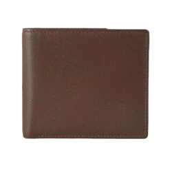 Men's Smooth Nappa Leather Bifold Wallet With RFID Blocking -Dents Luxury Accessories Sales 23 5550 English Tan Olive 3