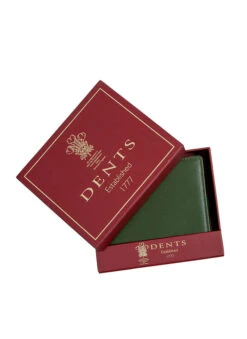 Men's Smooth Nappa Leather Bifold Wallet With RFID Blocking -Dents Luxury Accessories Sales 23 5550 Olive English Tan 6