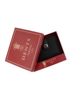 Men's Smooth Nappa Leather Business Card Holder With RFID Blocking And Tab 17 Men's Smooth Nappa Leather Business Card Holder With RFID Blocking And Tab -Dents Luxury Accessories Sales 23 5552 Black Slate 6