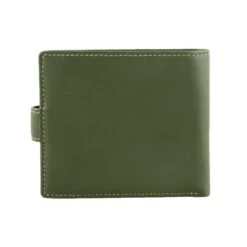 Men's Smooth Nappa Leather Bifold Wallet With RFID Blocking And Coin Purse -Dents Luxury Accessories Sales 23 5553 Olive English Tan 3
