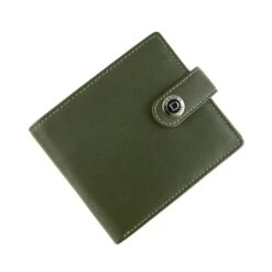 Men's Smooth Nappa Leather Bifold Wallet With RFID Blocking And Coin Purse -Dents Luxury Accessories Sales 23 5553 Olive English Tan 5