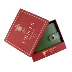 Men's Smooth Nappa Leather Bifold Wallet With RFID Blocking And Coin Purse -Dents Luxury Accessories Sales 23 5553 Olive English Tan 6