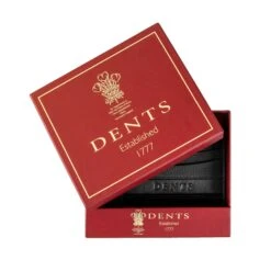 Men's Pebble Grain Leather Card Holder With RFID Blocking And Window Pocket -Dents Luxury Accessories Sales 23 5555 Black 3