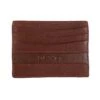 Men's Pebble Grain Leather Card Holder With RFID Blocking And Window Pocket
