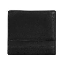 Men's Pebble Grain Leather Bifold Wallet With RFID Blocking -Dents Luxury Accessories Sales 23 5556 Black 2