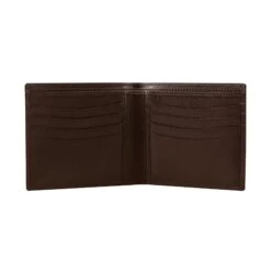 Men's Pebble Grain Leather Bifold Wallet With RFID Blocking -Dents Luxury Accessories Sales 23 5556 Dark Tan 3