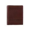 Men's Pebble Grain Leather Bifold Wallet With RFID Blocking And Zipped Pocket
