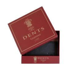 Men's Two-Colour Pebble Grain Leather Card Holder With RFID Blocking And Zipped Pocket -Dents Luxury Accessories Sales 23 5559 Black 3