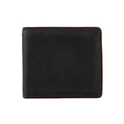 Men's Two-Colour Pebble Grain Leather Bifold Wallet With RFID Blocking And Coin Purse -Dents Luxury Accessories Sales 23 5561 Black 1