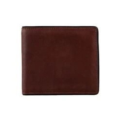 Men's Two-Colour Pebble Grain Leather Bifold Wallet With RFID Blocking And Coin Purse