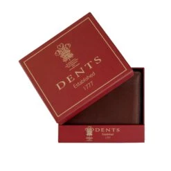 Men's Two-Colour Pebble Grain Leather Bifold Wallet With RFID Blocking And Coin Purse -Dents Luxury Accessories Sales 23 5561 Dark Tan 5