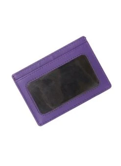 Men's Smooth Nappa Leather Card Holder With RFID Blocking And Window Pocket -Dents Luxury Accessories Sales 235525 20amethyst 202