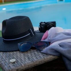 Women’s Straw Fedora Hat With Striped Black Ribbon -Dents Luxury Accessories Sales 3 1199Black 4 2648PalePink