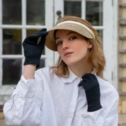 Women's Three-Point Cotton Gloves -Dents Luxury Accessories Sales 3 1366 Natural Marl 6 2043 Black