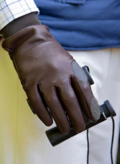 Men's Heritage Water-Resistant Silk-Lined Right Hand Leather Shooting Gloves -Dents Luxury Accessories Sales 37 0600 Brown c4266d8e 20e3 4248 a8c2 109e8c0a422c