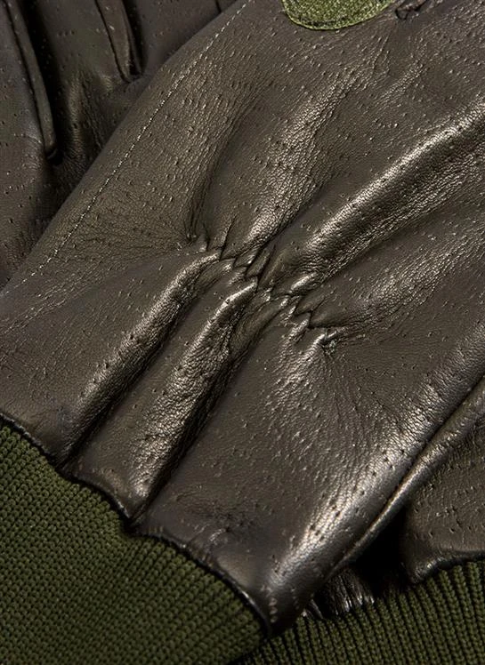 Men's Heritage Water-Resistant Half Fleece-Lined Right Hand Leather Shooting Gloves 3 Men's Heritage Water-Resistant Half Fleece-Lined Right Hand Leather Shooting Gloves - Image 3