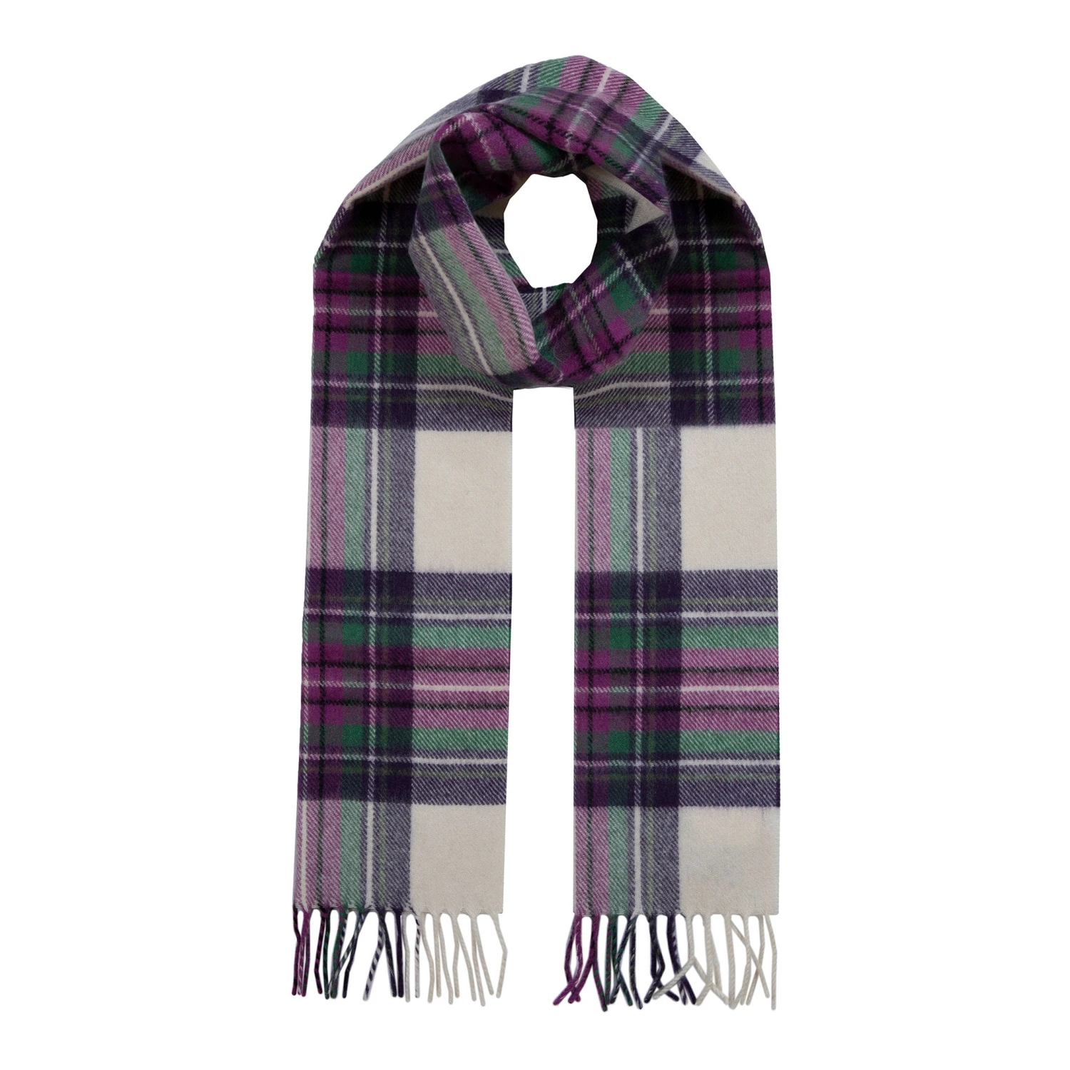 Heritage Plaid Check Cashmere Scarf With Tassels 19 Heritage Plaid Check Cashmere Scarf With Tassels - Image 19