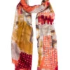 Women's Abstract Block Print Lightweight Scarf
