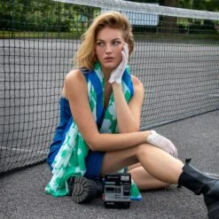 Women’s Abstract Floral Print Lightweight Scarf With Border -Dents Luxury Accessories Sales 4 2621 6 2114 Ecru 2