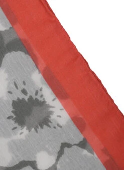 Women’s Abstract Floral Print Lightweight Scarf With Border -Dents Luxury Accessories Sales 4 2621Grey c0240def 0c31 4442 895d c40b5681ef77