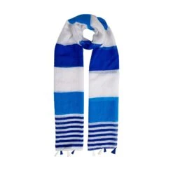 Women’s Two Stripe Pattern Lightweight Scarf With Tassels 10 Women’s Two Stripe Pattern Lightweight Scarf With Tassels -Dents Luxury Accessories Sales 4 2654 Royal