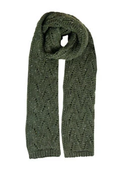 Women's Lace Knitted Scarf 16 Women's Lace Knitted Scarf -Dents Luxury Accessories Sales 4 2763 Olive 2