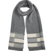 Women’s Knitted Scarf With Colour Block Ends