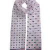 Women's Polka Dot Print Lightweight Scarf With Border