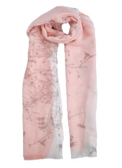 Women's Woodland Print Lightweight Scarf -Dents Luxury Accessories Sales 4 2802 Coral