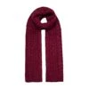 Women’s Cable Knit Scarf With Marl Yarn