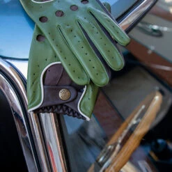 Men’s Touchscreen Three-Colour Leather Driving Gloves 34 Men’s Touchscreen Three-Colour Leather Driving Gloves -Dents Luxury Accessories Sales 5 0010GreenInstagram5