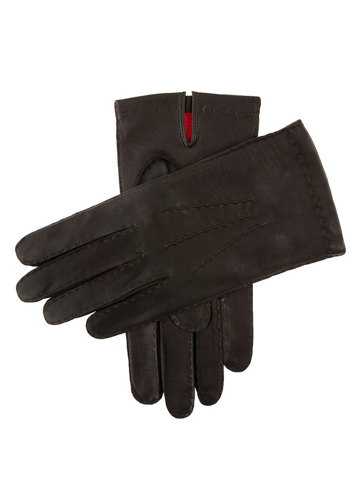 Men's Handsewn Three-Point Silk-Lined Leather Gloves 4 Men's Handsewn Three-Point Silk-Lined Leather Gloves - Image 4