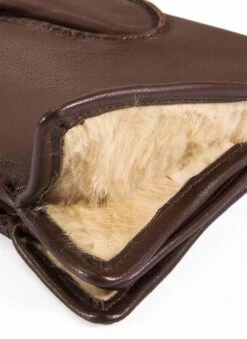 Men's Handsewn Three-Point Fur-Lined Leather Gloves -Dents Luxury Accessories Sales 5 1517 20eng 20tan 201