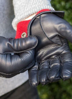 Men's Three-Point Red Cashmere-Lined Leather Gloves -Dents Luxury Accessories Sales 5 1539 Navy 3eed0572 f201 4af6 a124 8709b2d3e2d9