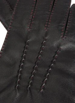 Men's Handsewn Three-Point Cashmere-Lined Leather Gloves With Colour Contrast Details -Dents Luxury Accessories Sales 5 1541 20black 201 57785a2a 0cfe 4f56 9598 a652e427b3ba