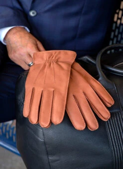 Men's Handsewn Three-Point Cashmere-Lined Deerskin Leather Gloves -Dents Luxury Accessories Sales 5 1544 Havana df701c57 e3ba 4230 bda8 fae47fcae2e5