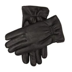 Men's Handsewn Three-Point Cashmere-Lined Deerskin Leather Gloves