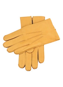 Men's Handsewn Three-Point Cashmere-Lined Deerskin Gloves -Dents Luxury Accessories Sales 5 1545 Cork