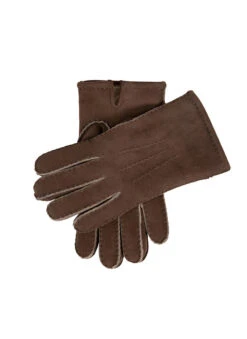 Men’s Handsewn Three-Point Lambskin Gloves -Dents Luxury Accessories Sales 5 1555 Mahogany
