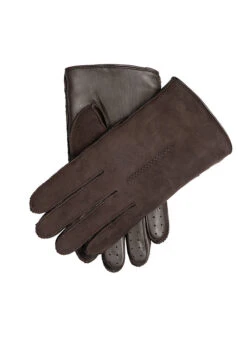 Men’s Touchscreen Single-Point Leather And Sheepskin Gloves 5 Men’s Touchscreen Single-Point Leather And Sheepskin Gloves -Dents Luxury Accessories Sales 5 1565 Brown