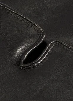 Men's Three-Point Fleece-Lined Leather Gloves -Dents Luxury Accessories Sales 5 1568 20black 201