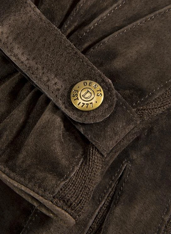 Men's Three-Point Fleece-Lined Suede Gloves 4 Men's Three-Point Fleece-Lined Suede Gloves - Image 4