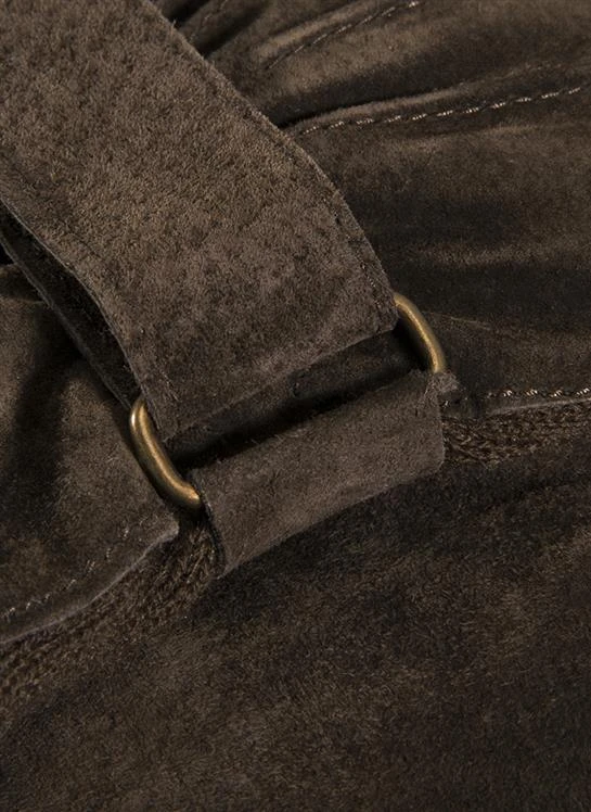 Men's Three-Point Fleece-Lined Suede Gloves 3 Men's Three-Point Fleece-Lined Suede Gloves - Image 3