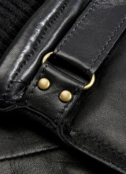 Men's Wool Blend-Lined Leather Gloves With Knitted Cuffs -Dents Luxury Accessories Sales 5 9018 20black 202 c58a794c d948 4329 b30d 91203bad8362