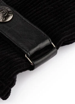 Men's Fleece-Lined Corduroy And Leather Gloves -Dents Luxury Accessories Sales 5 9045 black 1 ebd691b6 6f2f 437b bab5 6c5404dbda49