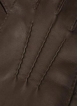 Men's Touchscreen Handsewn Three-Point Cashmere-Lined Leather Gloves 11 Men's Touchscreen Handsewn Three-Point Cashmere-Lined Leather Gloves -Dents Luxury Accessories Sales 5 9201 20brown 201
