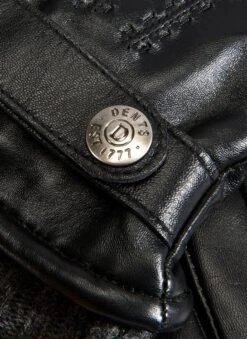 Men's Touchscreen Three-Point Wool Blend-Lined Leather Gloves -Dents Luxury Accessories Sales 5 9204 black 1 ca0cfbc0 18e4 4bb0 be1f fdf0649c9030