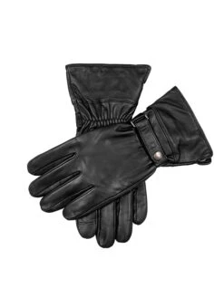 Men’s Touchscreen Water-Resistant Lined Goatskin Leather Gauntlet Gloves -Dents Luxury Accessories Sales 5 9212 Black b1a98829 9974 4a49 bda0 52a48e9d862b