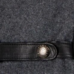 Men’s Touchscreen Lined Flannel And Leather Gloves -Dents Luxury Accessories Sales 5 9314 Charcoal Black 7